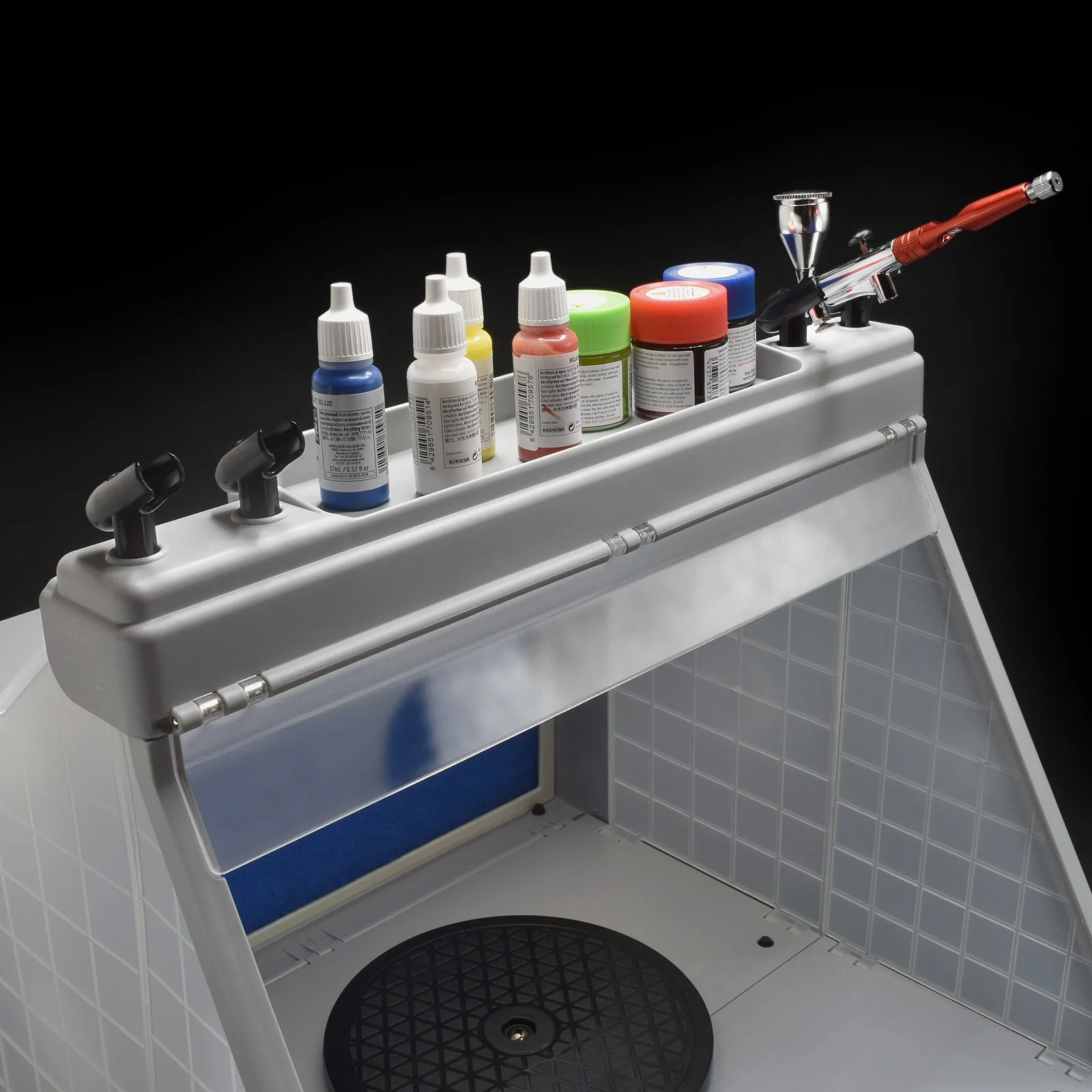 Airbrush Holder & Tray Attachment for the Micro-Mark Fold Up Spray Booth - Image 3