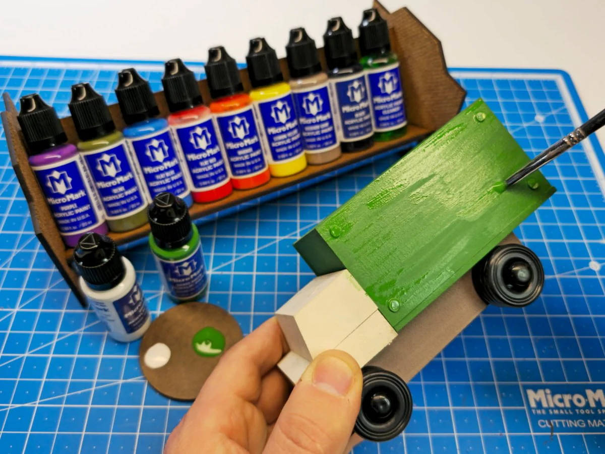 Micro-Mark Basic Color Acrylic Paint Set - Image 8