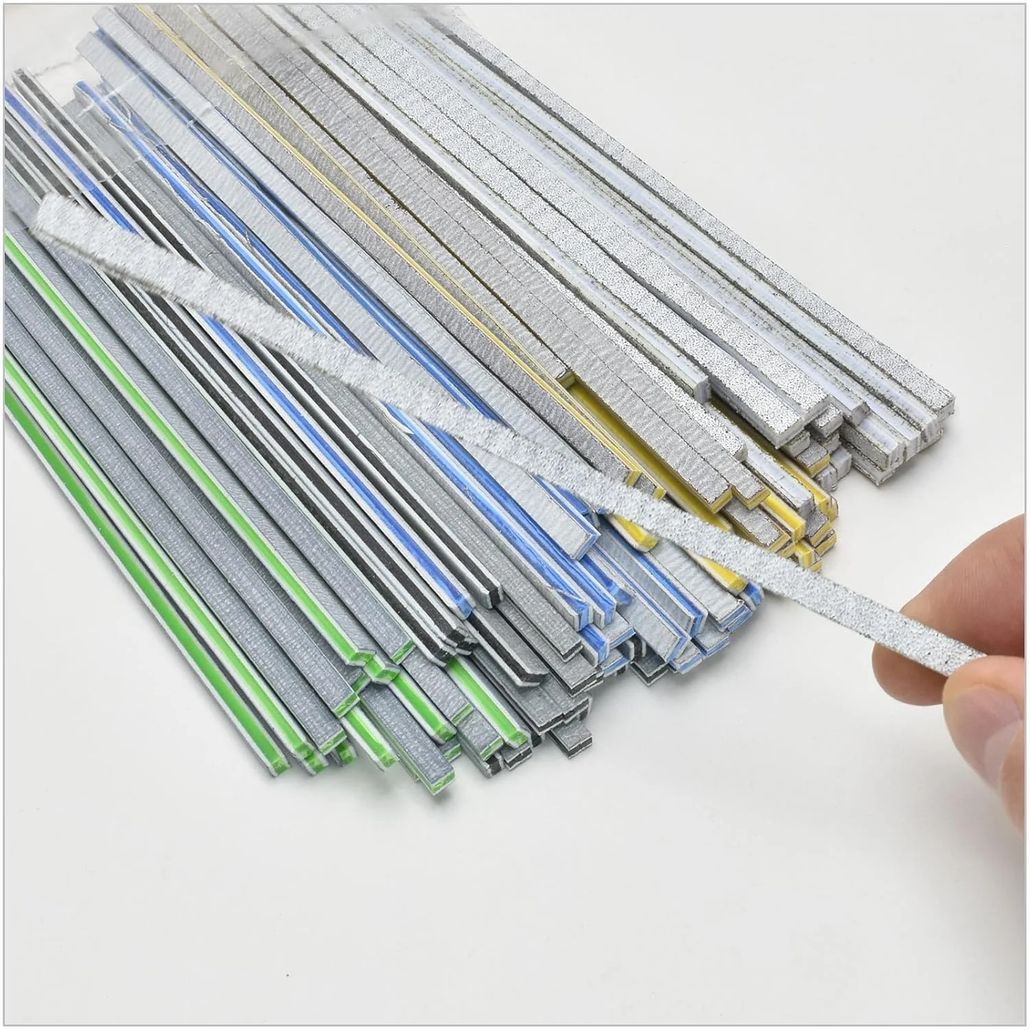 Micro-Mark Zebra Premium Sanding Twigs, Package of 100 in 5 Grits - Image 3