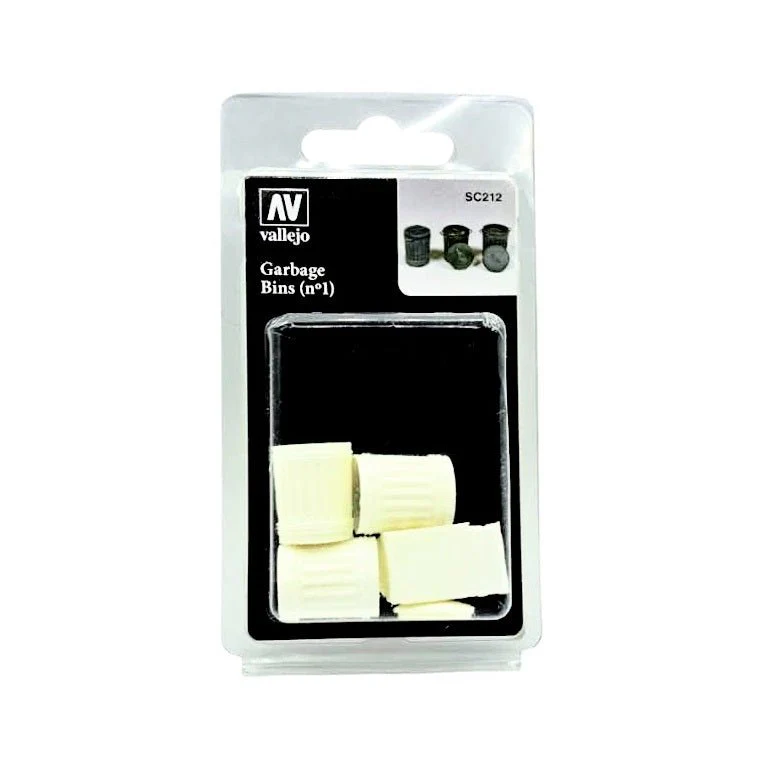 Acrylicos Vallejo Scenics Garbage Cans, 1/35 Scale - Image 3