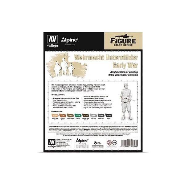 Wehrmacht Unteroffizier Early War Figure Color Series by Acrylicos Vallejo - Image 7